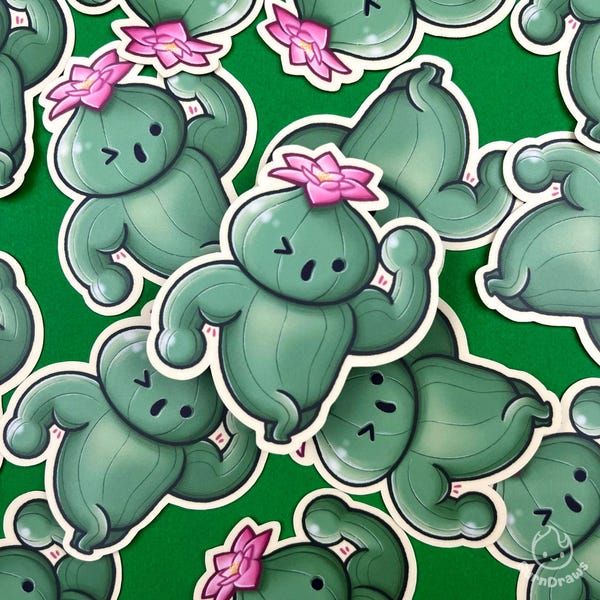 FFXIV Tankardtender Sticker | 3" Vinyl Sticker | Buff Cactuar