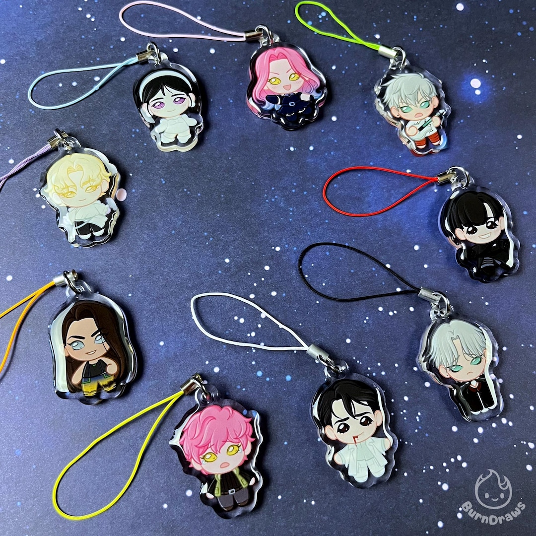 Alien Stage Phone Charms | 1.5" Acrylic Charm | Alnst Keychains - Etsy