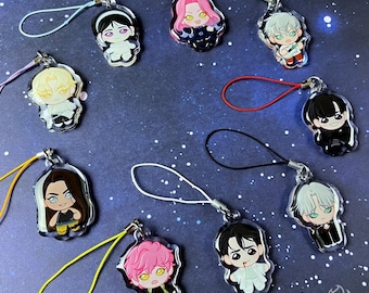 Dijes para teléfono con diseño de Alien Stage / Dije acrílico de 1,5" / Llaveros Alnst