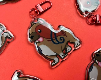 Dragon Age Mabari Keychain | 2.5" Acrylic Charm