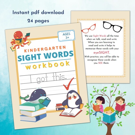 Sight Words Printout Sheets. Instant Download - Etsy