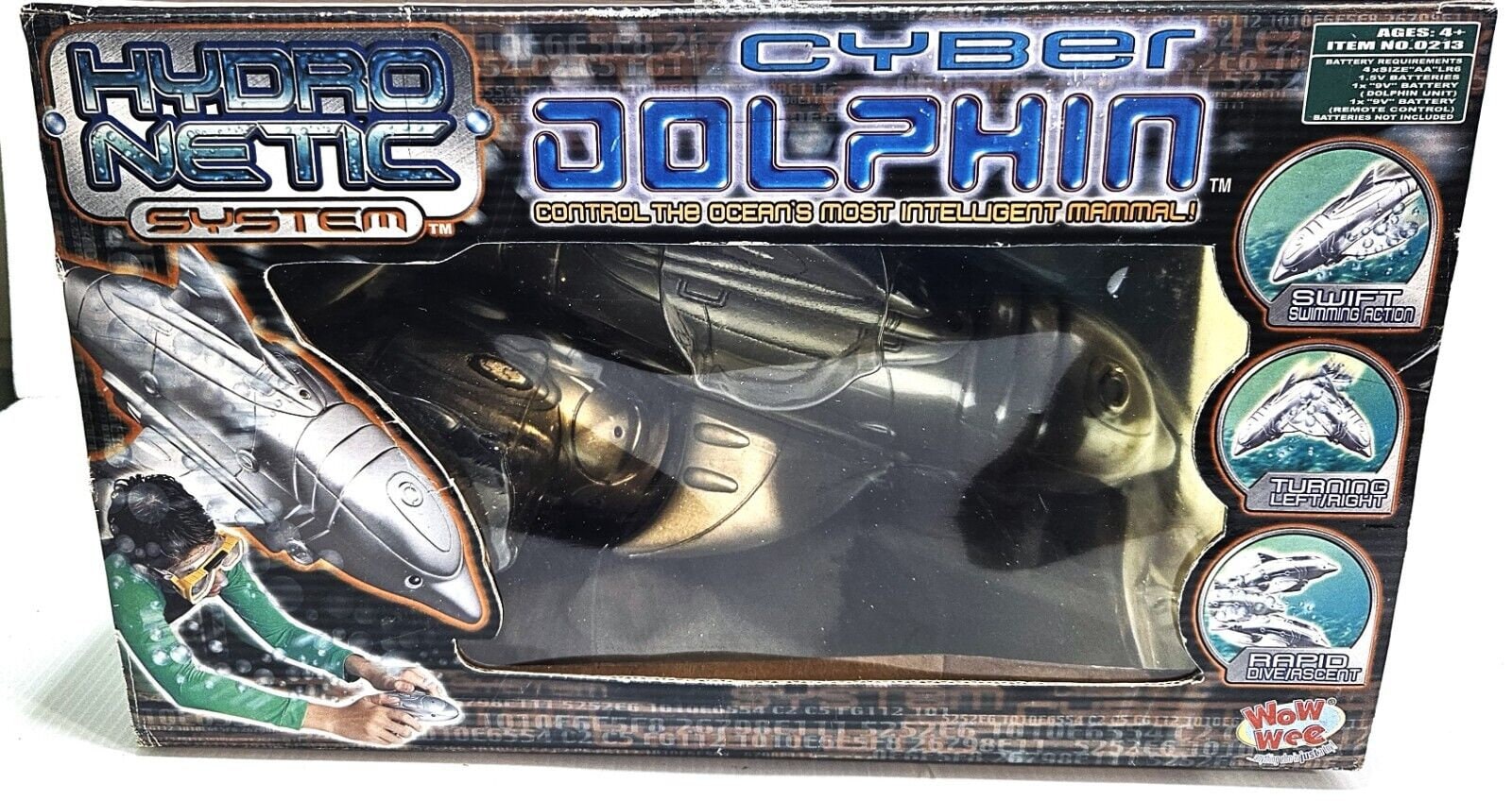 Vintage Hydro Netic Wo Wee Cyber Dolphin ,underwater Capable 49