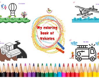 30 Printable - Vehicle Coloring for Kids