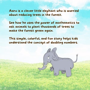 Printable Story Aaru, The Clever Elephant and Magic of Numbers image 2