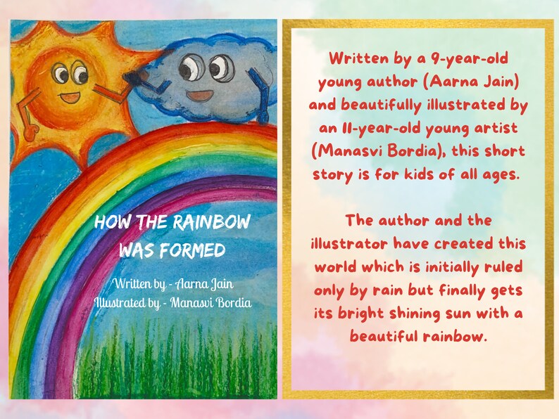 Printable Story How the Rainbow Was Formed Etsy