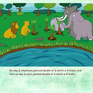 Printable Story Aaru, The Clever Elephant and Magic of Numbers image 5