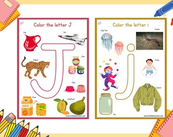 Alphabet Activities - Letter Jj Printable