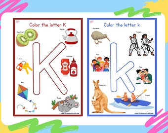 Alphabet Activities - Letter Kk Printable