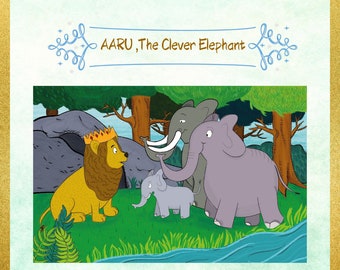 Printable Story - Aaru, The Clever Elephant and Magic of Numbers