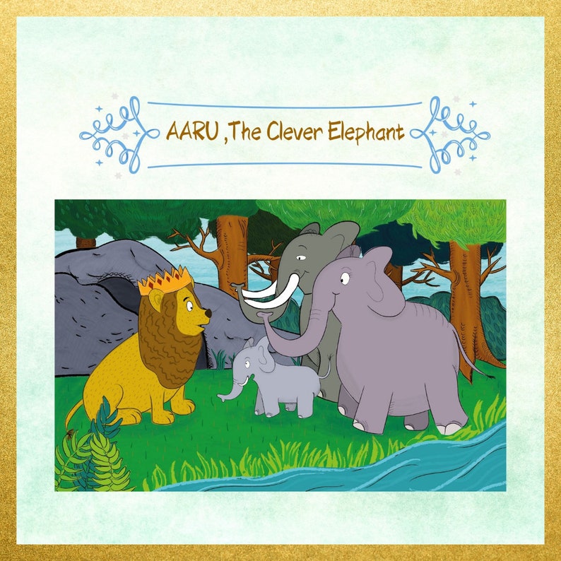 Printable Story Aaru, The Clever Elephant and Magic of Numbers image 1