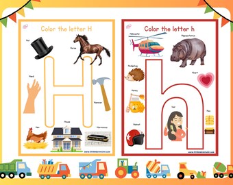 Alphabet Activities - Letter Hh Printable