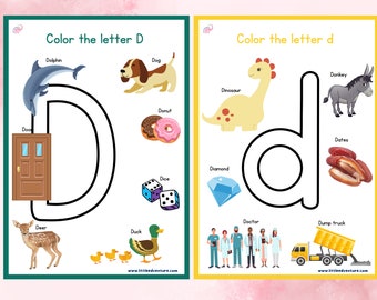 Alphabet Activities - Letter Dd Printable