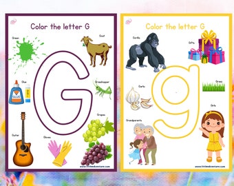 Alphabet Activities - Letter Gg Printable