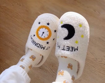 MIDNIGHTS / Slippers / Meet Me at Midnight / Cozy Moon Stars / - Etsy UK