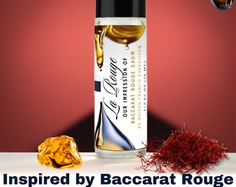 Baccarat Rouge Inspired Perfume Oil | La Rouge Luxury Perfume Oil Roll on | HauteBlends Womens Perfume Mens Perfume Unisex Perfume - 10ml