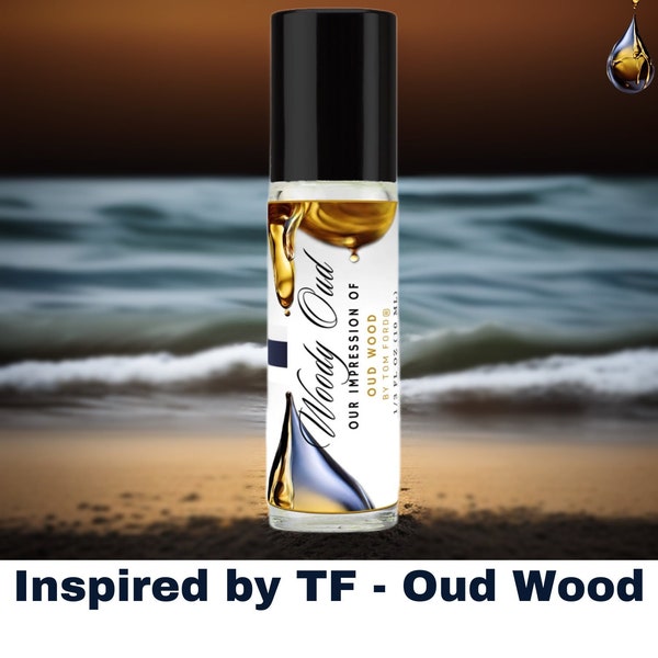 TF Oud Wood Inspired Perfume Oil | Woody Oud Luxury Perfume Oil Roll on | Oil Fragrance | Alcohol Free| Unisex Perfume | HauteBlends  - 10ml