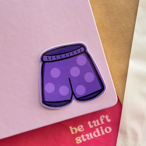 The Purple Shorts | Stardew Sticker | 2.5&quot; Vinyl Stickers for Laptop, Water bottle, Notebook