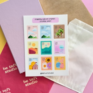 Stardew Valley Stamps Sticker Sheet