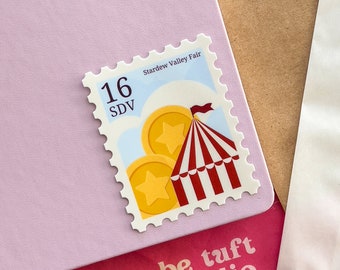Stardew Valley Fair | Stardew Valley Stamp Sticker | 2.5" Vinyl Stickers for Laptop, Water bottle, Notebook