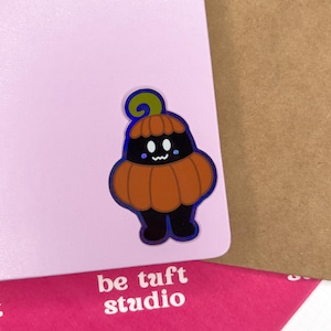 Pumpkin Krobus | Stardew Valley Sticker | 2.5” Vinyl Stickers for Laptop, Water bottle, Notebook