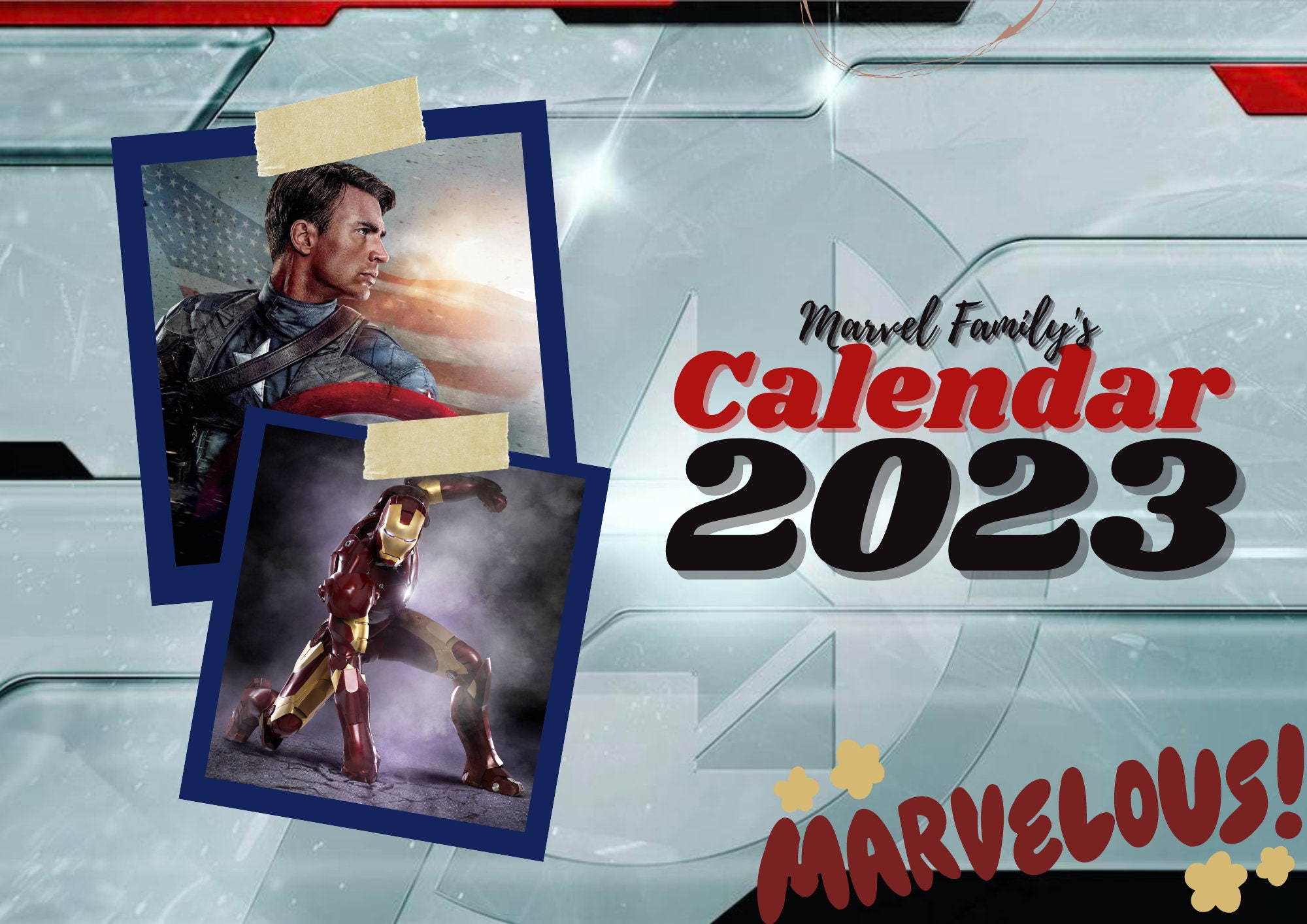 Avengers Calendar - Etsy
