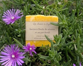 Patchouli-Handmade soap-Soap factory in Limousin-Surgras-Cold saponification-Organic ingredients-Grasse fragrance-Allergen-free