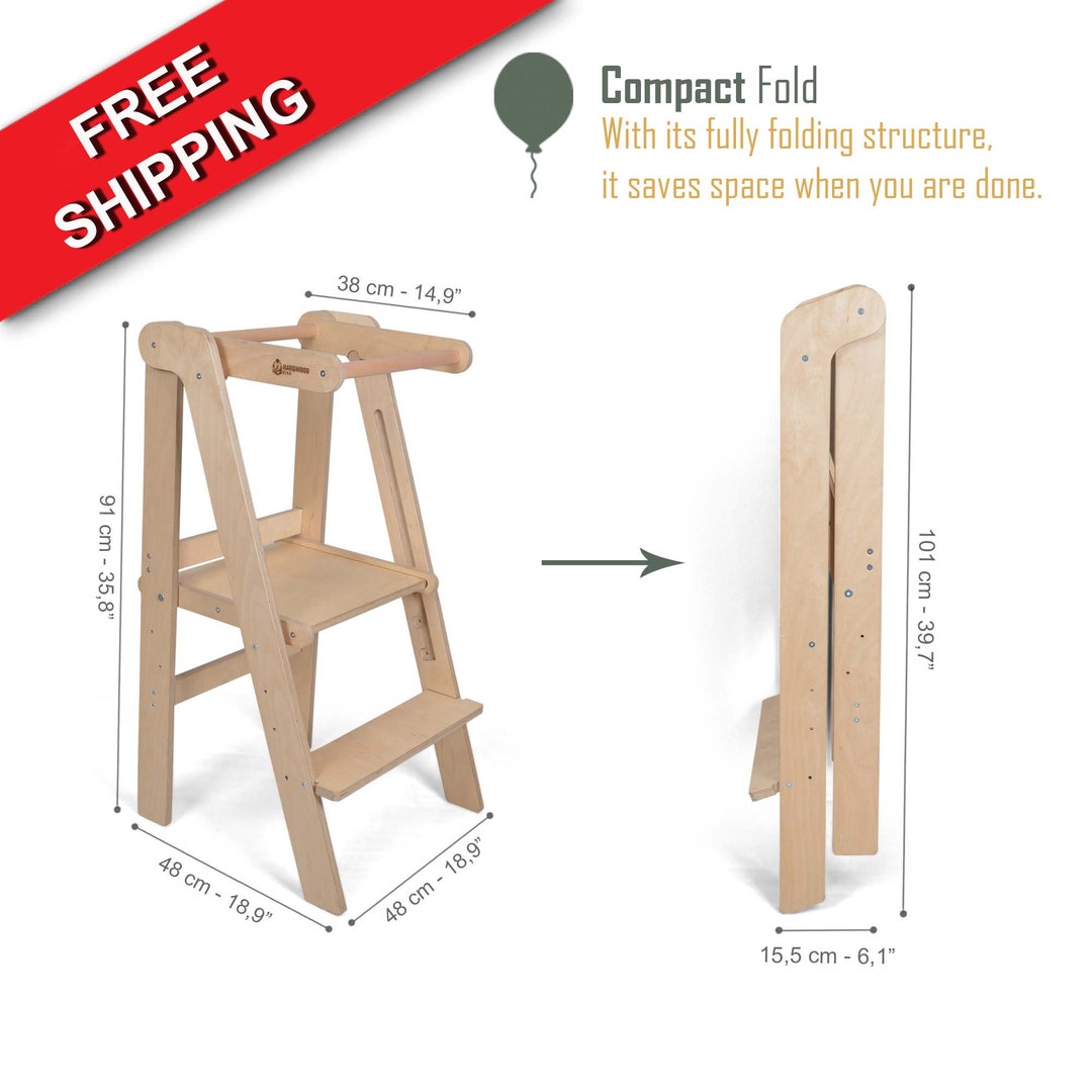 free-delivery-adjustable-helper-tower-folding-helper-tower-etsy