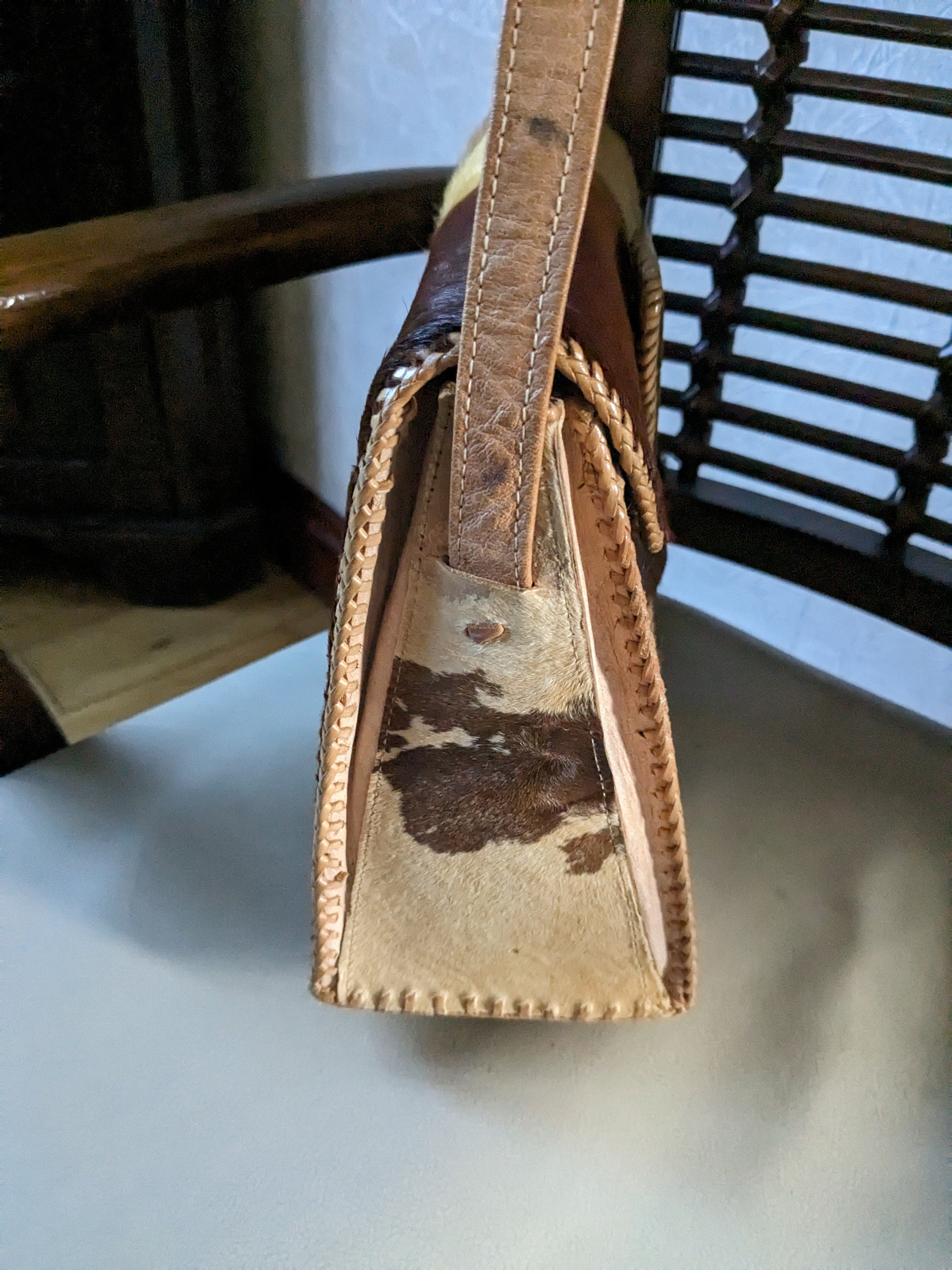 Vintage Pony Hair Shoulder Bag Etsy