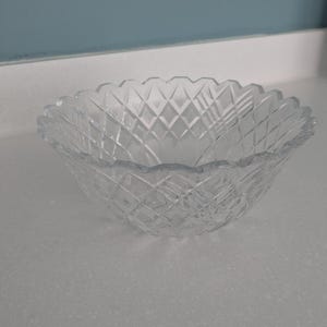 Cuenco de cristal de Waterford vintage firmado