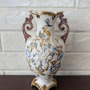 Antique Majolica Made in England Vase