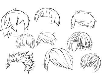 Procreate Brush Stamps Hair Cut Chibi Cute Anime Characters - Etsy Procreate Brush Stamps Hair Cut Chibi Cute Anime Characters - Etsy