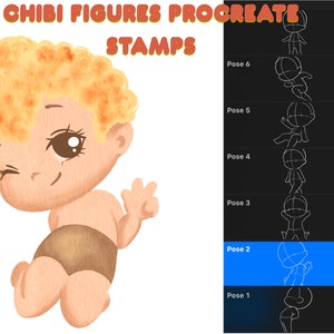 Procreate Chibi Base Chibi Pose Anime Chibi Stamp Guide -  Portugal