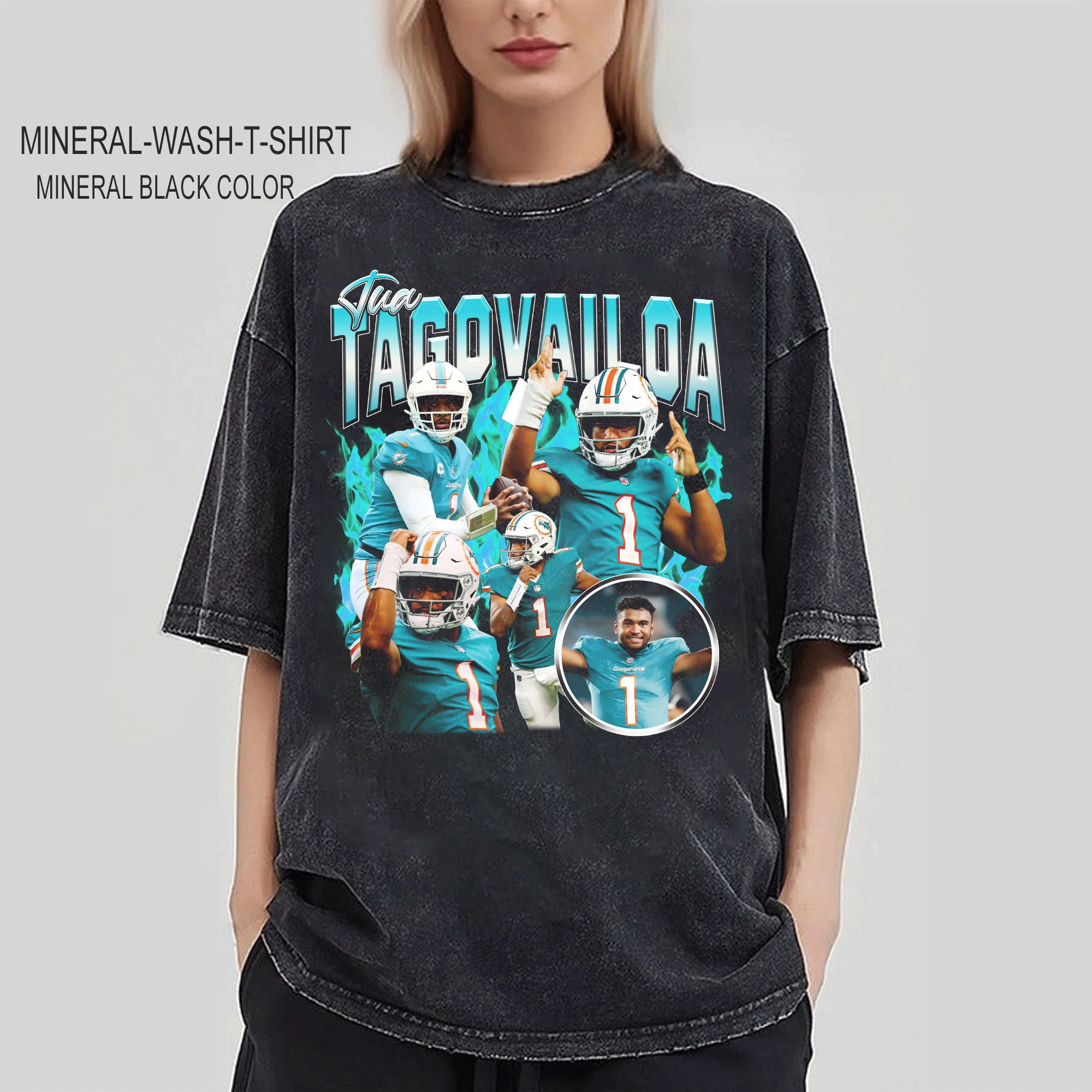 Men's Tua Tagovailoa Miami Dolphins T-Shirt on Mercari in 2023