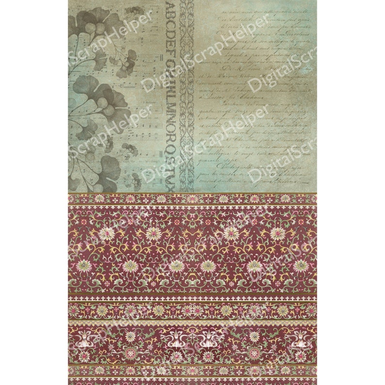 Vintage Garden Junk Journal Kit Printable 16 Sheets Floral Botanical ...