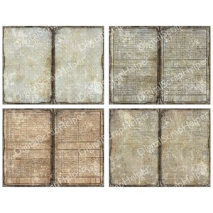 Vintage nautical junk journal background pages for sea theme scrapbooking | Digital download | 060 image 9