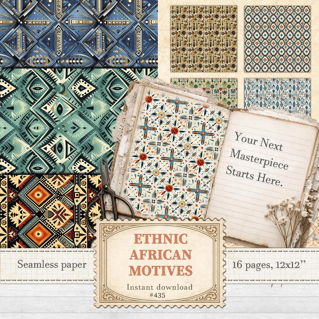 Vibrant Abstract Seamless Patterns for African Inspired Decor and ...