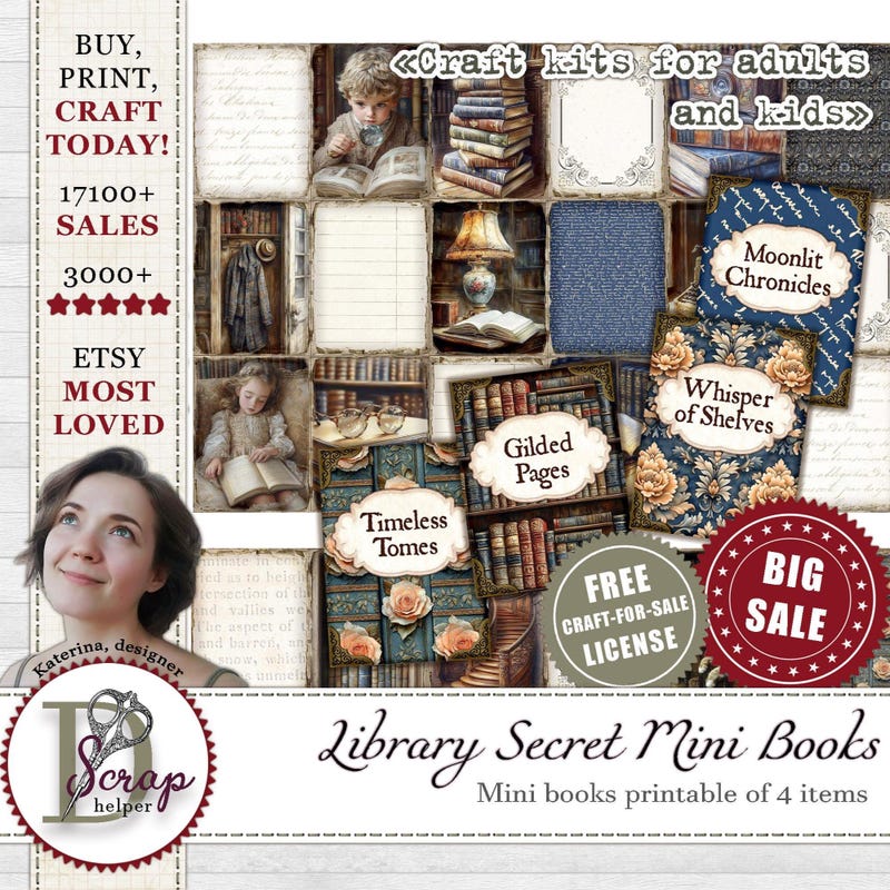 Kids Book Mini Prop Etsy Kids Book Mini Prop Etsy