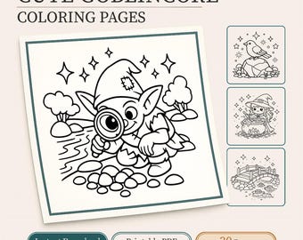 Halloween coloring book for fall coloring of 30 bold & easy PDF pages | Digital download