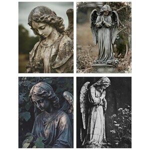 gothic digital paper, halloween scrapbook, angel statues print, gothic angel, sad angel clipart, angel photo, vintage angel decor, dark angels, gothic photos, gothic wall art, gothic scrapbook, gothic photography, halloween photos, creepy photos