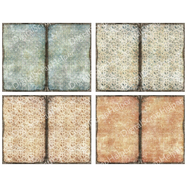 Vintage nautical junk journal background pages for sea theme scrapbooking | Digital download | 060 image 4