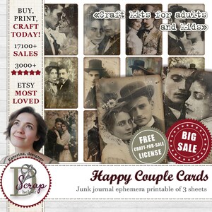 Fotos antiguas de pareja feliz efímeras Ríete conmigo Fotos descoloridas Fotos antiguas Fotografías antiguas de 3 hojas Suministros para diarios fotográficos basura #854