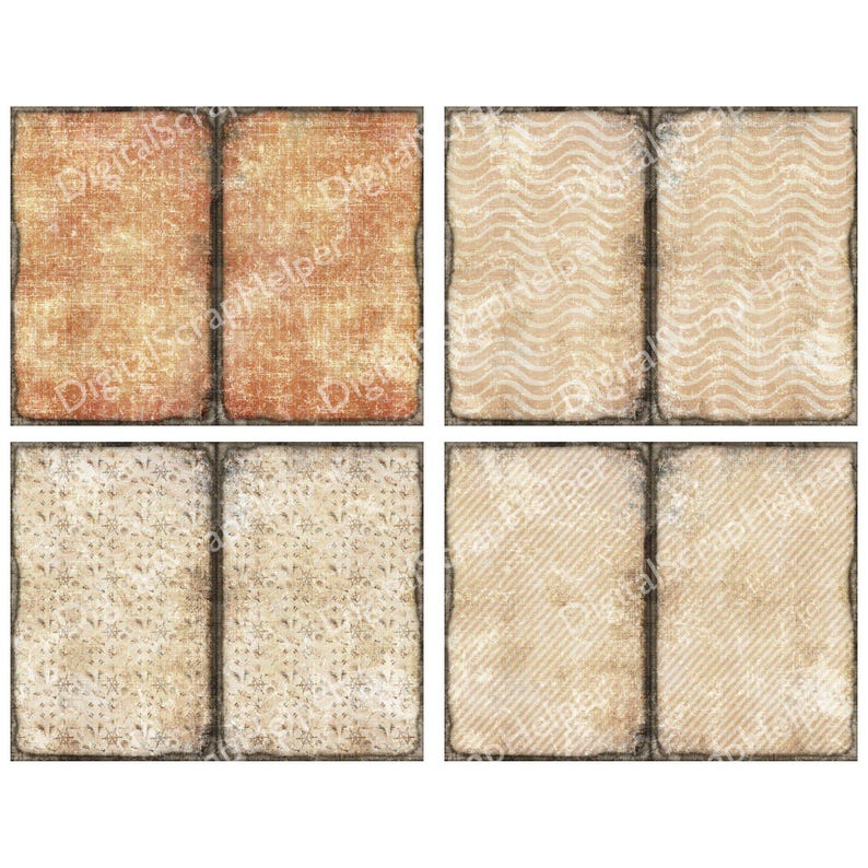 Vintage nautical junk journal background pages for sea theme scrapbooking | Digital download | 060 image 5