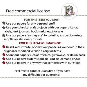 Muted floral scrapbook paper for spring collages and easter junk journals | Digital download image 2