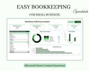 Small Business Bookkeeping Spreadsheet Template | Bookkeeping Template | Business Expense Tracker Google Sheets | Book keeping spreadsheet