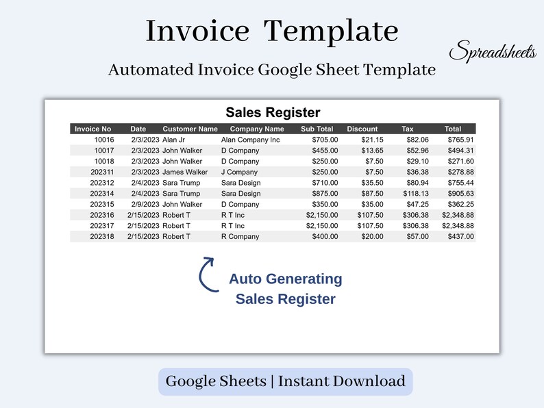 Invoice Template for Small Business Editable Printable Pdf Etsy
