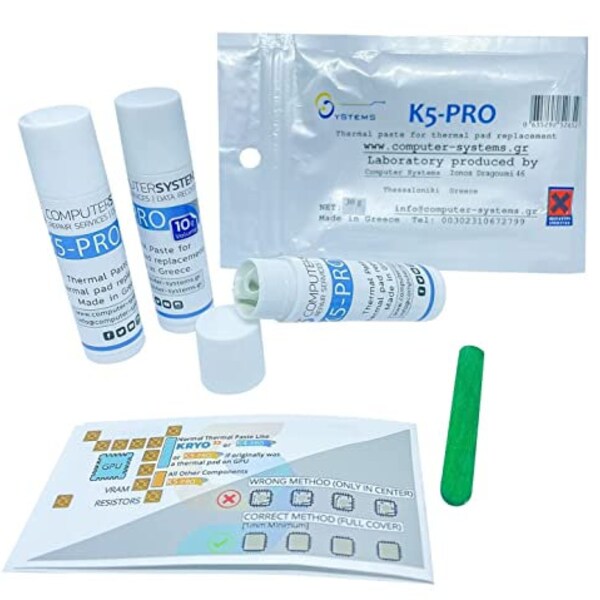 K5 PRO viscous thermal paste for thermal pad replacement 30g compatible with iPhone Apple iMac, Sony PS4 & PS3, XBOX, Acer Aspire etc