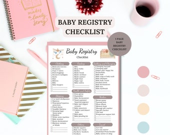 Checkliste für die Baby-Registrierung: Grundlegende Elemente, neue Mutter Geschenk (PDF Download)
