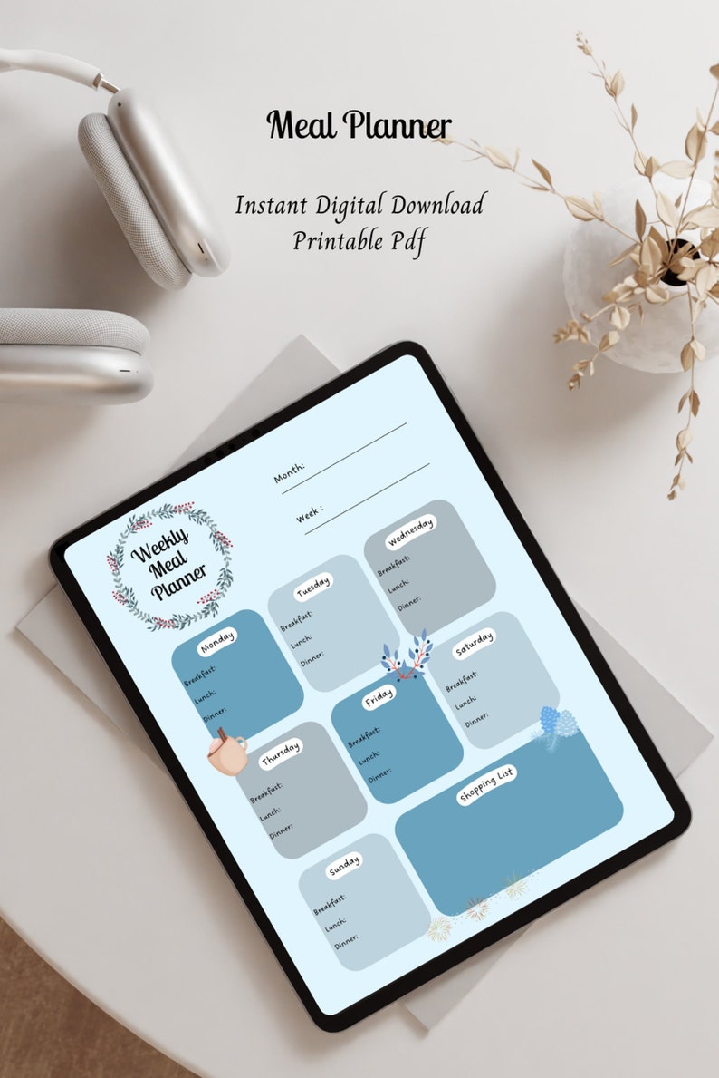 4 Seasons Weekly Meal Planner: Printable PDF (A4, A5) - Etsy