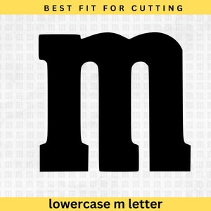 Kleine letter m SVG png | Kleine letter m | M-brief voor kostuum Halloween en Kerstmis