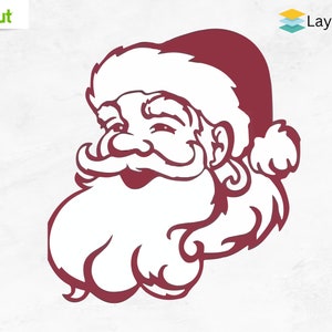 Santa Svg, Santa Claus SVG, Father Christmas svg, Santa Claus Face Svg, Retro Santa Christmas, Santa, Svg files for cricut